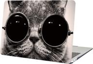 🐱 ymix plastic cover snap on hard protective case for macbook air 11" (a1370 & a1465), stylish cat design logo