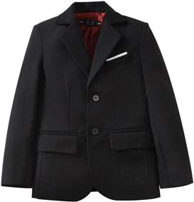 img 3 attached to 🕴️ Stylish and Sophisticated: Yuanlu Formal Tuxedo Suits Blazer for Boys