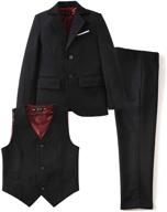 🕴️ stylish and sophisticated: yuanlu formal tuxedo suits blazer for boys logo