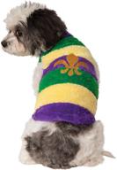 🐶 mardi gras inspired soft pet sweater by rubies: dress your pup in festive style! logo
