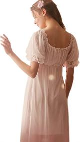 img 3 attached to Summer Lace Vintage Nightgown for Women: Victorian Style Nightdress Chemises, Babydoll Pajamas, Lounger Sleepwear