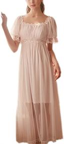img 4 attached to Summer Lace Vintage Nightgown for Women: Victorian Style Nightdress Chemises, Babydoll Pajamas, Lounger Sleepwear
