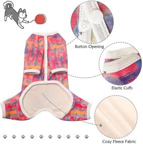 img 1 attached to 🐾 Cozy & Cute: Topkins Thermal Fleece Dog Pajamas for Small to Medium Dogs - Perfect Pet Clothes for Holiday Comfort