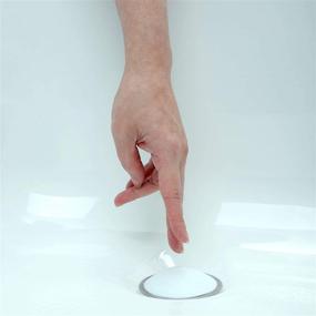 img 1 attached to 🛁 SlipX Solutions Snug Plug Bath Drain Stopper: Sealing 1.5 Inch Open Drains with Easy Push Open/Close Design for Tubs