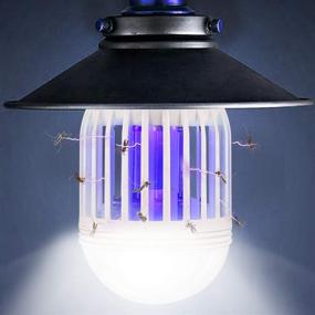 img 1 attached to 🦟 2-in-1 Bug Zapper Light Bulb: Mosquito Killer Lamp and LED UV Lamp - Effective Flying Moths Killer for 110V E26 Light Bulb Socket