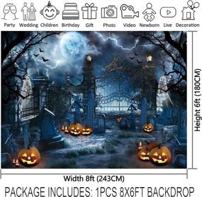 img 3 attached to Allenjoy Halloween Photography Background Decorations Event & Party Supplies in Photobooth Props
