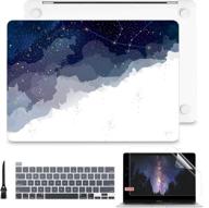 🌟 batianda macbook pro 13 inch case 2020 release a2338 m1 a2289 a2251 | 3d painting hard shell + keyboard cover | retina display & touch bar | blue starry sky logo