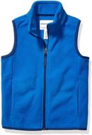 stay warm and stylish with amazon essentials boys' polar fleece vest logo
