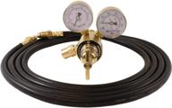 🔧 high-performance süa industrial argon regulator/flowmeter gauges and 5 feet hose for mig and tig welders logo