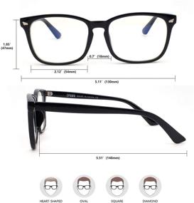 img 2 attached to Black Computer Eyeglasses for Women - Prescription Glasses with Blocking Technology