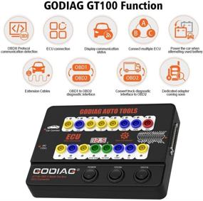 img 2 attached to 🔌 GODIAG GT100 OBDII Breakout Box – ECU Bench Connector & Protocol Detector for OBD Diagnostic Port Testing
