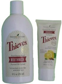 img 1 attached to 2 pack - Young Living Thieves Mouthwash and Aromabright Toothpaste - Enhanced with Essential Oils