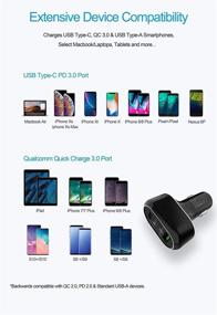 img 1 attached to 🔌 Ziplified USB C Car Charger: 45W Power Delivery 3.0 & 18W QC 3.0 Dual Port Adapter for MacBook, iPhone, Samsung Galaxy, Pixel, and More