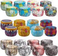 🕯️ premium 24-pack 4.4oz candle tins - ideal for diy candle making & holiday gifts! logo