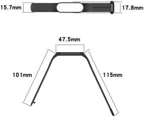 img 1 attached to Сменный браслет KOMI, регулируемый, совместимый