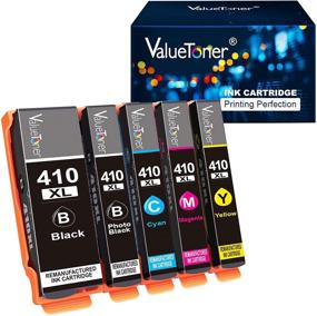 img 4 attached to 💡 Valuetoner Remanufactured Ink Cartridge for Epson 410XL: High Yield 5-Pack for XP-7100, XP-530, XP-630, XP-640, XP-830, XP-635 Printers