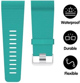 img 3 attached to VINIKI Sport Waterproof Compatible Fitbit Wearable Technology