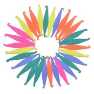 пластиковые резиновые ленты для зажима эластичных лент для стоматологии - одноразовые пластиковые установщики ортодонтических эластичных лент разноцветные (набор из 30) логотип