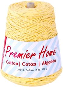 img 1 attached to 🟨 Home Cotton Yarn - Solid Cone - Yellow by Premier Yarns 1033-03