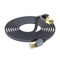 25ft cat 8 ethernet cable - shielded 40gbps, 2000mhz, heavy duty lan network cable with gold plated rj45 connectors - ideal for modem, routers, gaming, ps5, ps4 logo