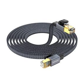 img 4 attached to 25FT Cat 8 Ethernet Cable - Shielded 40Gbps, 2000MHz, Heavy Duty LAN Network Cable with Gold Plated RJ45 Connectors - Ideal for Modem, Routers, Gaming, PS5, PS4