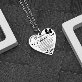 img 2 attached to 🎁 PARTNER Daughter Gift: Inspiring Pendant Necklace Jewelry from Mom Dad, Perfect for Daughter & Granddaughter