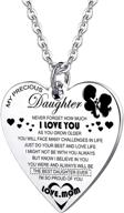 🎁 partner daughter gift: inspiring pendant necklace jewelry from mom dad, perfect for daughter & granddaughter logo