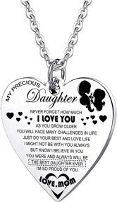 img 4 attached to 🎁 PARTNER Daughter Gift: Inspiring Pendant Necklace Jewelry from Mom Dad, Perfect for Daughter & Granddaughter