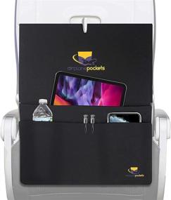 img 4 attached to ✈️ Convenient Airplane Pockets Tray Cover Compartments for Hassle-Free Travel