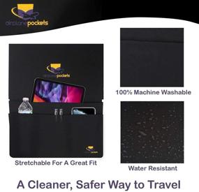 img 3 attached to ✈️ Convenient Airplane Pockets Tray Cover Compartments for Hassle-Free Travel