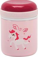 🦄 vanli's leak proof insulated thermos food jar - 10 ounce stainless steel container for kids and adults, keeps food hot or cold for hours - perfect for school, office, or outdoor activities - pink unicorn логотип