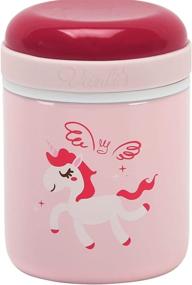 img 1 attached to 🦄 Vanli's Leak Proof Insulated Thermos Food Jar - 10 Ounce Stainless Steel Container for Kids and Adults, Keeps Food Hot or Cold for Hours - Perfect for School, Office, or Outdoor Activities - Pink Unicorn