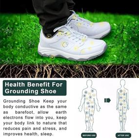 img 1 attached to 👟 Unisex Earthing Sneaker: Grounding Shoes for Connecting with Earth’s Energy, Grounded Therapy + EMF & ESD Protection, Sleep Aid, Anxiety Reduction