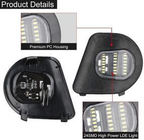 img 1 attached to 🚗 Jinfili синий 24SMD светодиодный боковой зеркальный светильник сборки для замены в Dodge Ram 1500 2500 3500 4500 5500 - пара