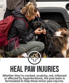 img 2 attached to 🐾 Winter Dog Paw Protection Balm - Shields Dog Paw Pads from Snow, Ice, Salt, and Rough Terrain. Lick-Safe and Vegan. Ideal Paw Soother for Hikers.