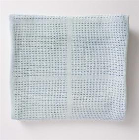 img 3 attached to 👶 Premium Soft Blue Baby Cellular Blanket - Made with Amazing Cotton