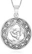 sterling silver triskelion necklace pendant logo