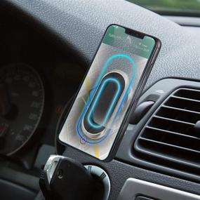 img 3 attached to Secure and Versatile: 4 Piece Magnetic Phone Mount for Car with 360-Degree Rotation, Powerful Magnet, and Universal Compatibility