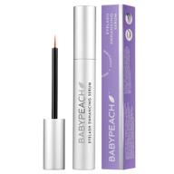 👶 babypeach eyelash growth serum: natural biotin eyebrow enhancer for longer, thicker lashes & brows - 5 ml/0.17oz logo