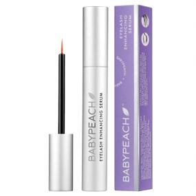 img 4 attached to 👶 BABYPEACH Eyelash Growth Serum: Natural Biotin Eyebrow Enhancer for Longer, Thicker Lashes & Brows - 5 ML/0.17OZ