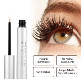 img 3 attached to 👶 BABYPEACH Eyelash Growth Serum: Natural Biotin Eyebrow Enhancer for Longer, Thicker Lashes & Brows - 5 ML/0.17OZ