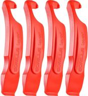 gorilla force ultra strong bike 🦍 tire levers: unbeatable lava red tire changing solution logo