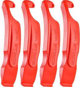 img 4 attached to Gorilla Force Ultra Strong Bike 🦍 Tire Levers: Unbeatable Lava Red Tire Changing Solution