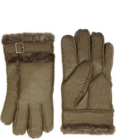 img 4 attached to 🧤 YISEVEN Shearling Sheepskin Mittens: Stylish and Adjustable Men's Accessories and Gloves & Mittens