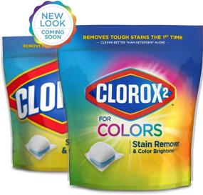 img 3 attached to 🌈 Clorox 2 Средство для удаления пятен и восстановления цвета, пакеты для цветных тканей - 20 штук, упаковка из 6 (упаковка может отличаться)