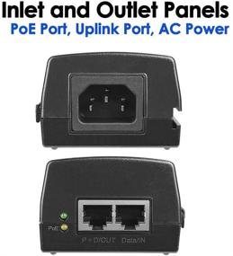 img 2 attached to 🔌 iCreatin 30W POE+ Injector Adapter, Gigabit Power Over Ethernet Plus, IEEE802.3at / 802.3af, Up to 100 Meters (328 Ft), PSE-480080G