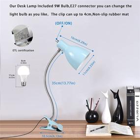 img 2 attached to Green-03 Desk Lamp with Eye-Caring 360° Rotation - Perfect for Bedroom and Office Lighting