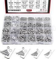 🔩 dywishkey 1220 pcs stainless steel hex bolts screws nuts assortment kit with hex wrenches логотип