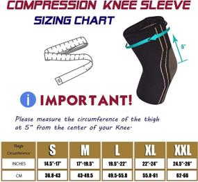 img 2 attached to Thx4COPPER Sports Compression Knee Brace | Joint Pain & Arthritis Relief, Enhanced Circulation Support for Running, Jogging, Workout at Gym | Best Knee Sleeve