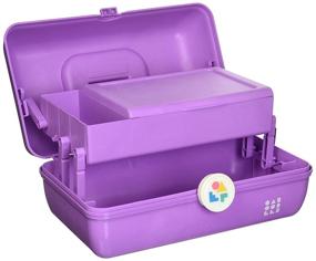 img 2 attached to 👜 Caboodles Purple Marble Vintage Case - On-The-Go Girl, 1lb